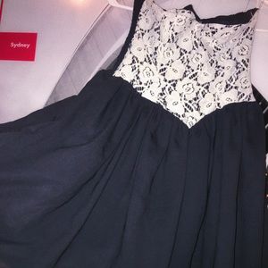 Black and white dress